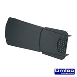 This is an image of Timco - Timloc Ambi-Verge Universal Dry Fix Verge System - Grey - 99141 420 x 140/170mm (20 Pieces Box) LOC99141