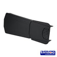 This is an image of Timco - Timloc Ambi-Verge Universal Dry Fix Verge System - Black - 99143 420 x 140/170mm (20 Pieces Box) LOC99143
