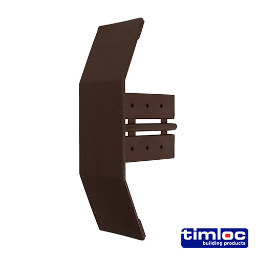 This is an image of Timco - Timloc Ambi-Verge Eaves Starter - Brown - 99155 155 x 105mm (1 Each Bag) LOC99155