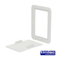 This is an image of Timco - Timloc Access Panel - Plastic - Clip Fit - White - AP110 115 x 165mm (1 Each Bag) LOCAP110
