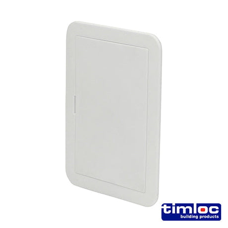 This is an image of Timco - Timloc Access Panel - Plastic - Clip Fit - White - AP110 115 x 165mm (1 Each Bag) LOCAP110
