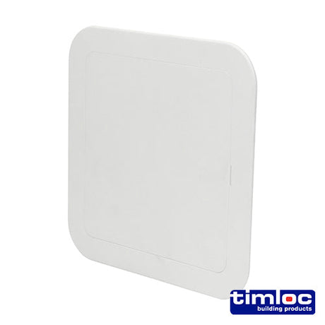 This is an image of Timco - Timloc Access Panel - Plastic - Clip Fit - White - AP200 205 x 205mm (1 Each Bag) LOCAP200