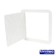 This is an image of Timco - Timloc Access Panel - Plastic - Hinged - White - AP300 305 x 305mm (1 Each Bag) LOCAP300