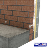 This is an image of Timco - Timloc Cavity Wall Drill Vent - Natural - DV1 80mm (50 Pieces Box) LOCDV1