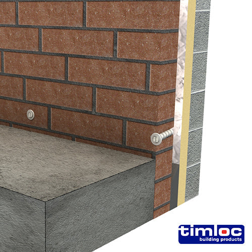 This is an image of Timco - Timloc Cavity Wall Drill Vent - Terracotta - DV3 80mm (50 Pieces Box) LOCDV3
