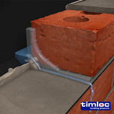 This is an image of Timco - Timloc Invisiweep Wall Weep - Brown - IW50BR 65 x 10 x 102mm (50 Pieces Box) LOCIW50BR