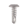This is an image of Timco - Metal Construction Sheet & Framing Screws - PH - Low Profile Pan - Exterior - Silver Organic 4.8 x 16mm - (500 PCS Box) LPP16