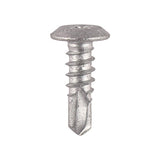 This is an image of Timco - Metal Construction Sheet & Framing Screws - PH - Low Profile Pan - Exterior - Silver Organic 4.8 x 16mm - (500 PCS Box) LPP16
