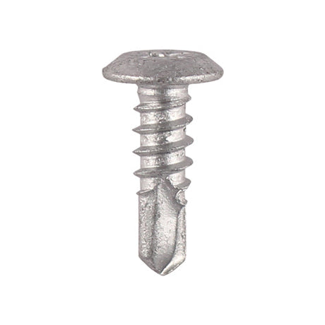 This is an image of Timco - Metal Construction Sheet & Framing Screws - PH - Low Profile Pan - Exterior - Silver Organic 4.8 x 16mm - (500 PCS Box) LPP16