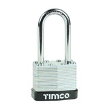 This is an image of Timco - Laminated Padlock Long Shackle 40mm (1 Each Blister Pack) LSP40L