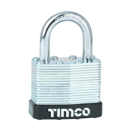 This is an image of Timco - Laminated Padlock 40mm (1 Each Backing Card) LSP40