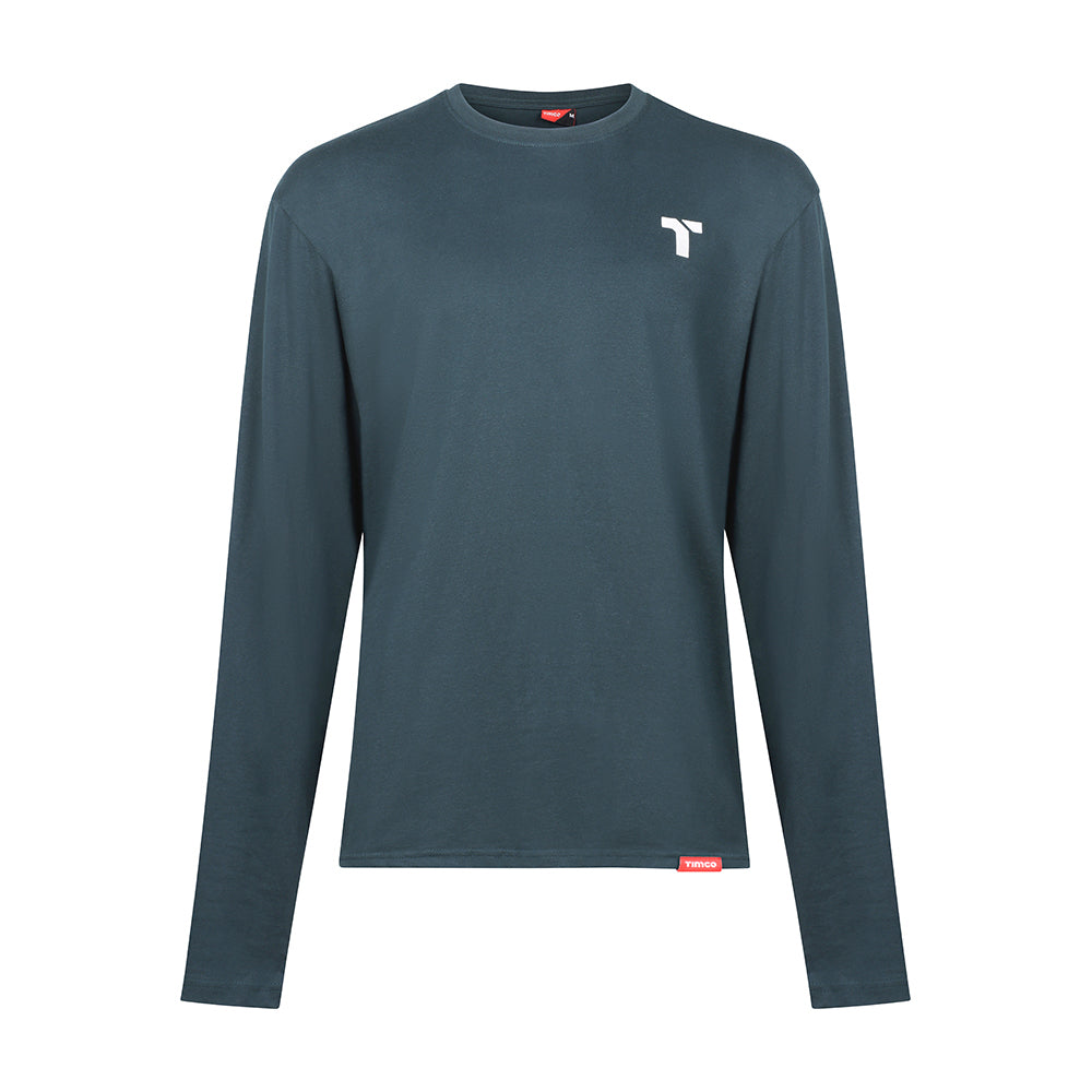 This is an image of Timco - Long Sleeve Trade T-Shirt Pack Medium (Grey/Red/Green) (3 Pieces Bag) LSTTMIXM