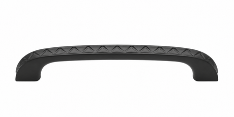 M.Marcus Cabinet Pull Aztec Design 128mm CTC Matt Black Rustic Iron
