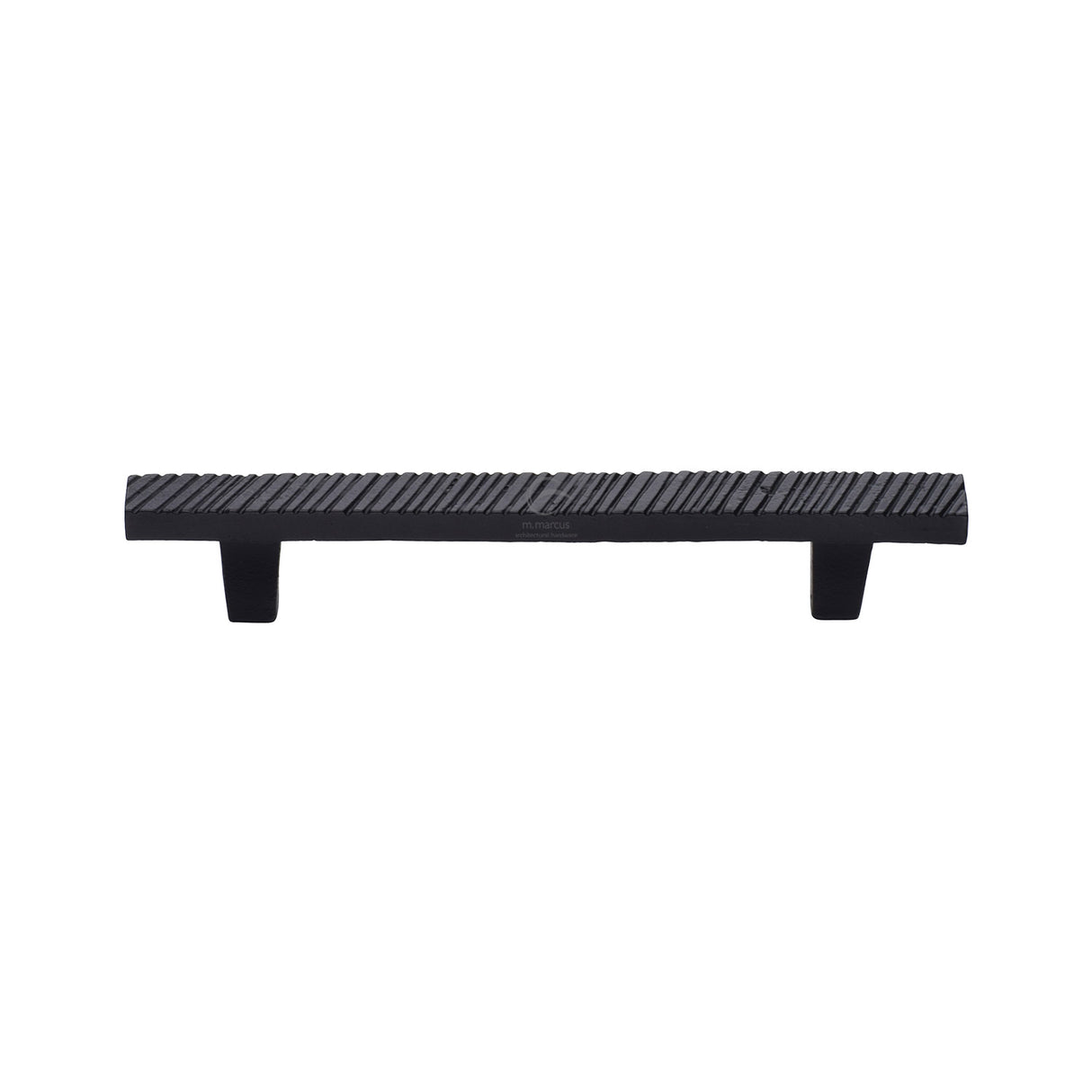 M.Marcus - Black Iron Rustic Cabinet Pull Textured Design 128mm CTC