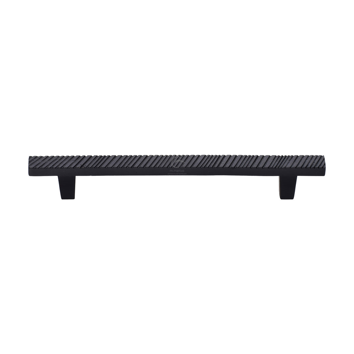 M.Marcus - Black Iron Rustic Cabinet Pull Textured Design 160mm CTC