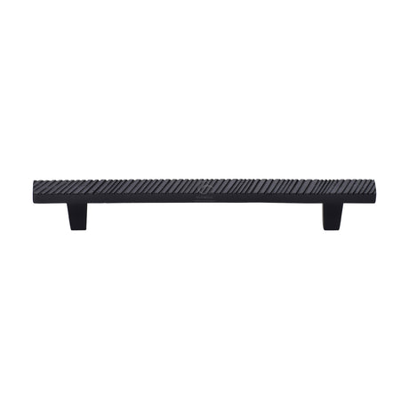 M.Marcus - Black Iron Rustic Cabinet Pull Textured Design 160mm CTC