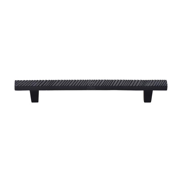 M.Marcus - Black Iron Rustic Cabinet Pull Textured Design 160mm CTC