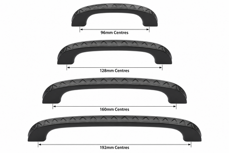M.Marcus Cabinet Pull Aztec Design 192mm CTC Matt Black Rustic Iron