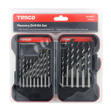 This is an image of Timco - Masonry Drill Bit Set 15pcs (15 Pieces Case) M15SET