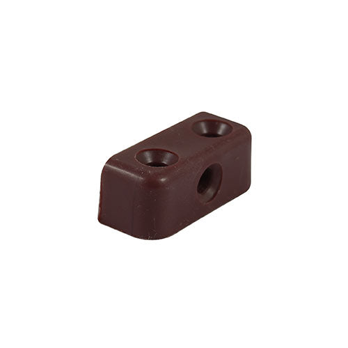 This is an image of Timco - Modesty Blocks - Brown 34 x 13 x 13mm - (10 PCS TIMpac) MBBROWNP