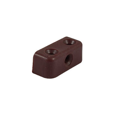 This is an image of Timco - Modesty Blocks - Brown 34 x 13 x 13mm - (10 PCS TIMpac) MBBROWNP