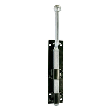 This is an image of Timco - Monkey Tail Bolt - Black 18" (1 Each TIMbag) MBS18BP
