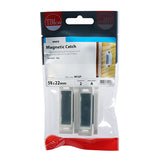 This is an image of Timco - Magnetic Catches - White 6kg - (2 PCS TIMpac) MC6P