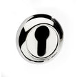 Quality image of Mediterranean Euro Escutcheons on Round "C" Rose - Polished Chrome | Sku. mcescepc | available from Trade Door Handles.