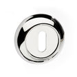 Quality image of Mediterranean Key Escutcheons on Round "C" Rose - Polished Chrome | Sku. mcesckpc | available from Trade Door Handles.