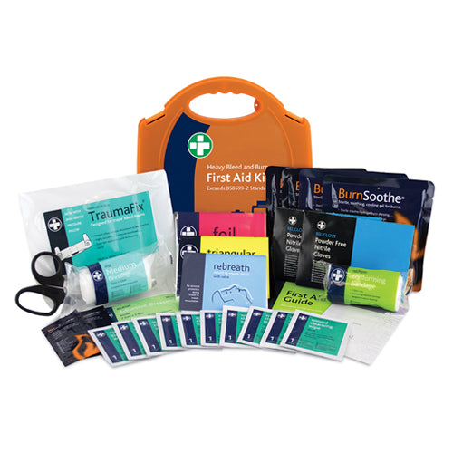 This is an image of Timco - First Aid Kit - Heavy Bleed & Burns Small (1 Each Case) MEDX050