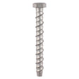 This is an image of Timco - Multi-Fix Masonry Bolts - Hex - Exterior - Silver 12.0 x 100mm - (25 PCS Box) MF12100