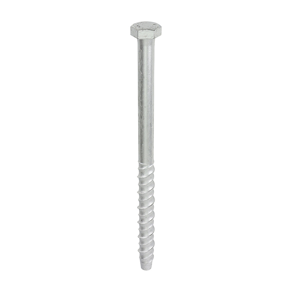 This is an image of Timco - Multi-Fix Masonry Bolts - Hex - Exterior - Silver 12.0 x 200mm - (25 PCS Box) MF12200