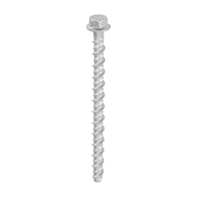 This is an image of Timco - Multi-Fix Masonry Bolts - Hex Flange - Exterior - Silver 6.0 x 100mm - (100 PCS Box) MF6100