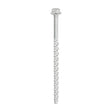 This is an image of Timco - Multi-Fix Masonry Bolts - Hex Flange - Exterior - Silver 6.0 x 130mm - (100 PCS Box) MF6130