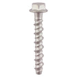 This is an image of Timco - Multi-Fix Masonry Bolts - Hex Flange - Exterior - Silver 6.0 x 150mm - (75 PCS Box) MF6150