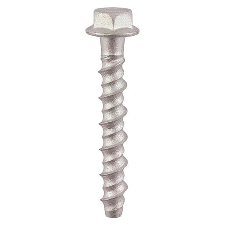This is an image of Timco - Multi-Fix Masonry Bolts - Hex Flange - Exterior - Silver 6.0 x 150mm - (75 PCS Box) MF6150