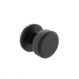 Quality image of Millhouse Brass Harrison Solid Brass Knurled Mortice Door Knob on Concealed Fix Rose - Matt Black | Sku. mh450ksmkmbsolid | available from Trade Door Handles.