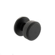 Quality image of Millhouse Brass Harrison Brass Knurled Mortice Knob on Concealed Fix Rose - Matt Black | Sku. mh450ksmkmb | available from Trade Door Handles.