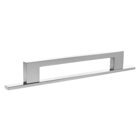 Quality image of Millhouse Brass Empire Slim Cabinet Pull Handle on Backplate 160mm - Polished Chrome | Sku. mhcnb17160pc | available from Trade Door Handles.