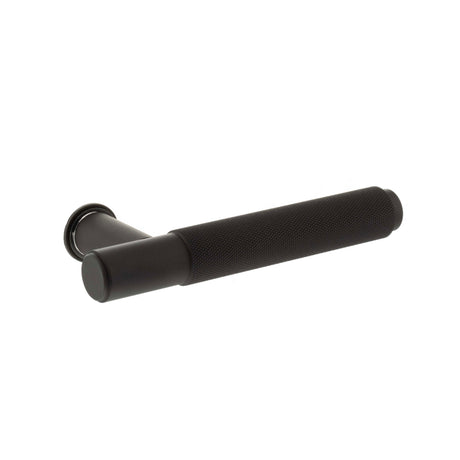 Quality image of Millhouse Brass Crompton Lever Door Handle on Concealed Round Rose - Urban Dark Bronze | Sku. mhcr100udb | available from Trade Door Handles.