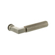 Quality image of Millhouse Brass Cartwright Lever Door Handle on Concealed Round Rose - Satin Nickel | Sku. mhcr200sn | available from Trade Door Handles.