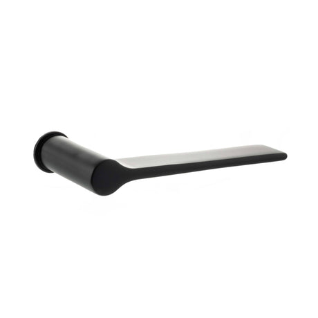 Quality image of Millhouse Brass Brindley Lever Door Handle on Concealed Round Rose - Matt Black | Sku. mhcr300mb | available from Trade Door Handles.