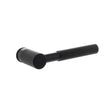 Quality image of Millhouse Brass Mason Lever Door Handle on Concealed Round Rose - Matt Black | Sku. mhcr500mb | available from Trade Door Handles.