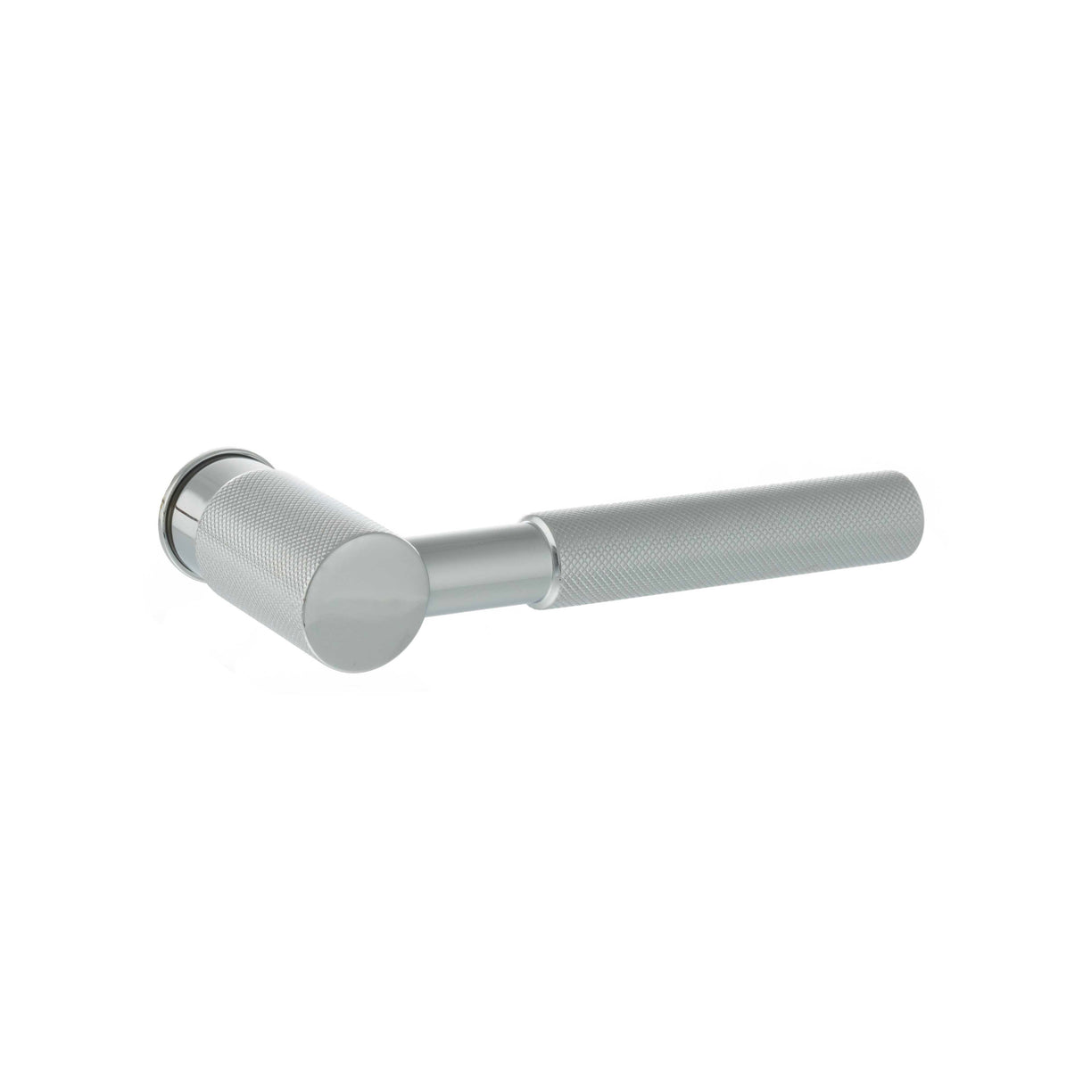 Quality image of Millhouse Brass Mason Lever Door Handle on Concealed Round Rose - Polished Chrome | Sku. mhcr500pc | available from Trade Door Handles.