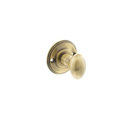 Quality image of Millhouse Brass Solid Brass Oval WC Turn and Release - Antique Brass | Sku. mhowcab | available from Trade Door Handles.
