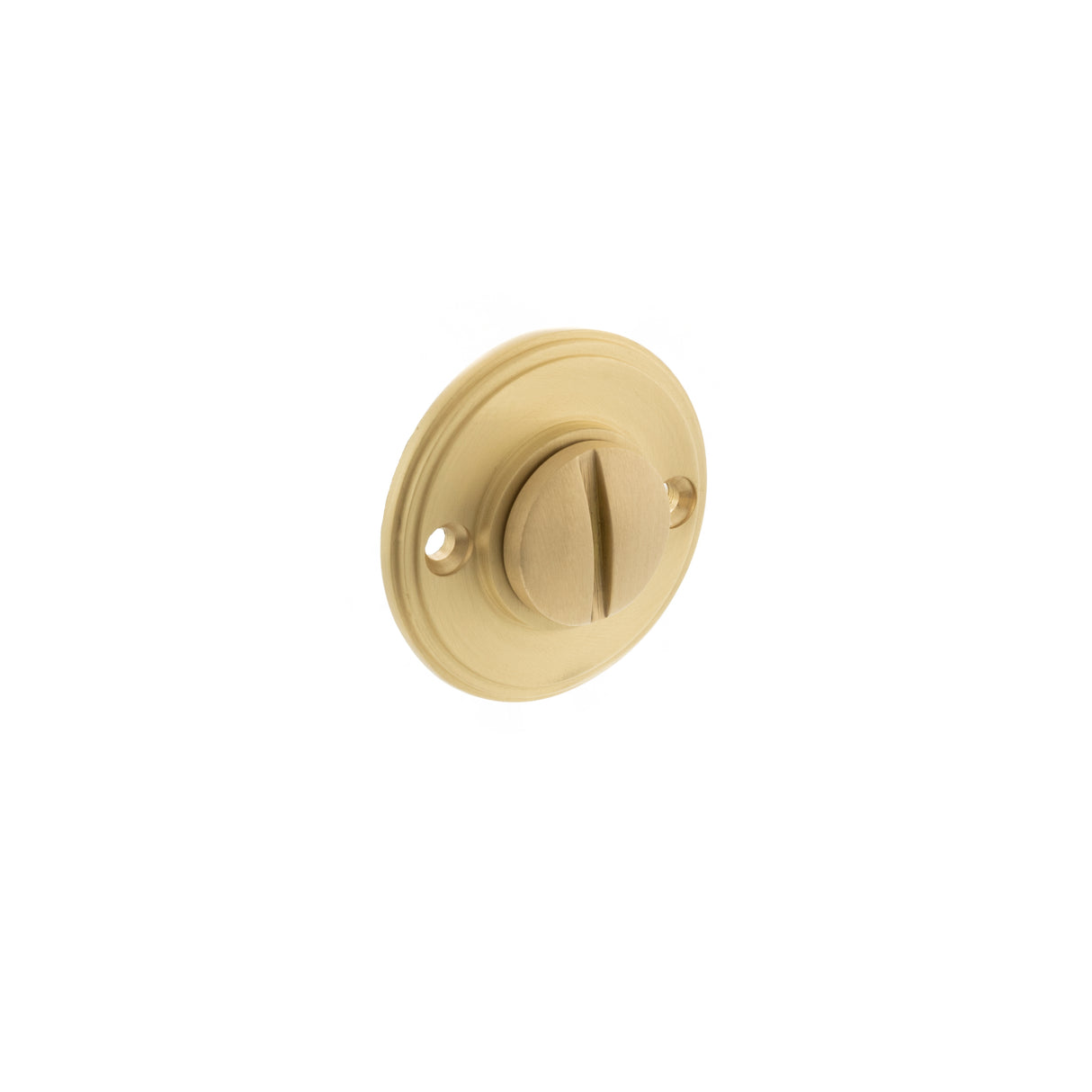Quality image of Millhouse Brass Solid Brass Oval WC Turn and Release - Satin Brass | Sku. mhowcsb | available from Trade Door Handles.