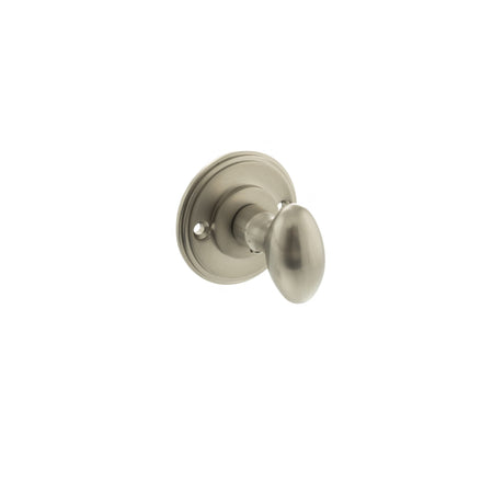 Quality image of Millhouse Brass Solid Brass Oval WC Turn and Release - Satin Nickel | Sku. mhowcsn | available from Trade Door Handles.