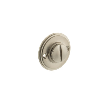 Quality image of Millhouse Brass Solid Brass Oval WC Turn and Release - Satin Nickel | Sku. mhowcsn | available from Trade Door Handles.
