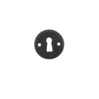 Quality image of Millhouse Brass Solid Brass Open Key Hole Escutcheons - Matt Black | Sku. mhrkemb | available from Trade Door Handles.