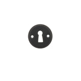 Quality image of Millhouse Brass Solid Brass Open Key Hole Escutcheons - Matt Black | Sku. mhrkemb | available from Trade Door Handles.